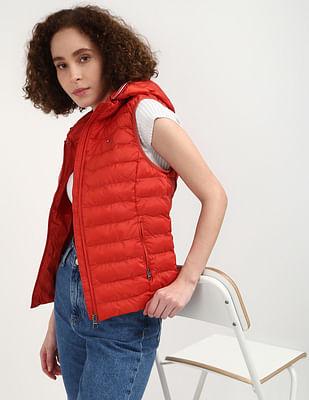 sustainable solid padded jacket