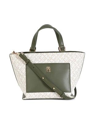 distinct monogram print hand bag