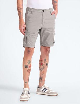 mid rise cargo shorts