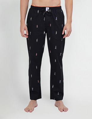 printed cotton iyad lounge pants - pack of 1