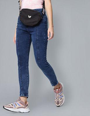 veronica skinny fit panelled jeans