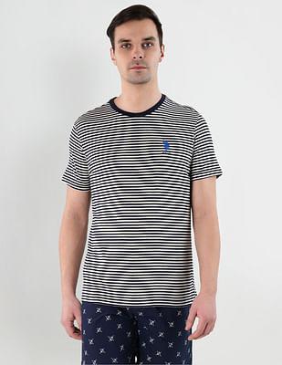 yarn dyed stripe cotton le002 lounge t-shirt - pack of 1