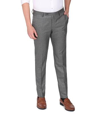 hudson tailored fit dobby weave trousers