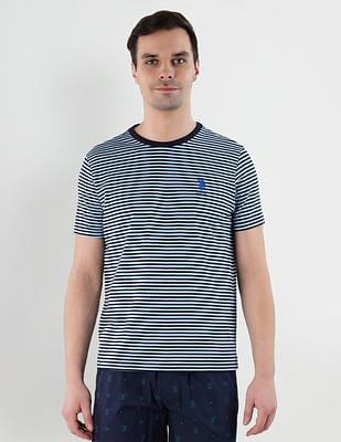 yarn dyed stripe cotton le002 lounge t-shirt - pack of 1