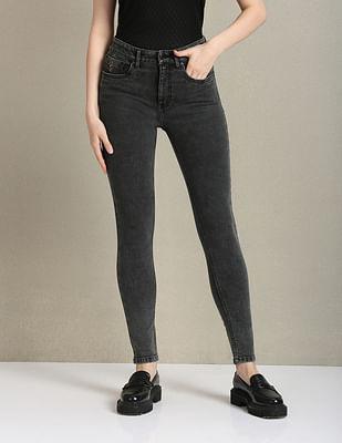 skinny fit grey jeans