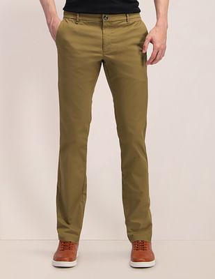 denver slim fit mid rise trousers