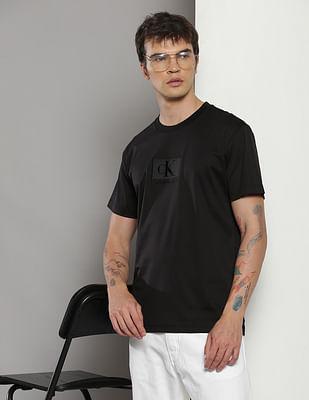 logo patch slim fit t-shirt