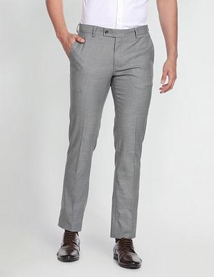 heathered dobby formal trousers