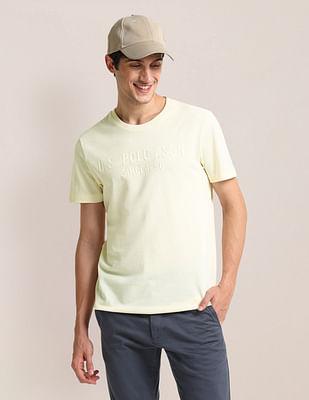 slim fit pique knit t-shirt