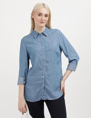 heritage chambray wash shirt