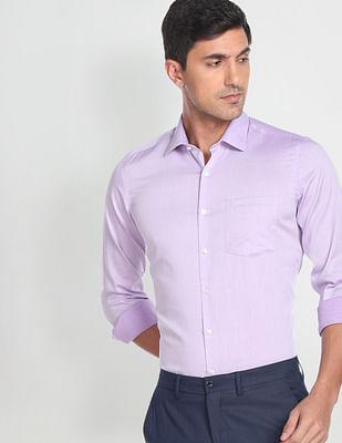 auto press twill pure cotton formal shirt