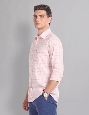 tartan check cotton summer shirt