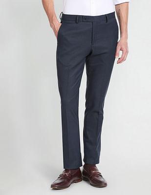 heathered dobby formal trousers