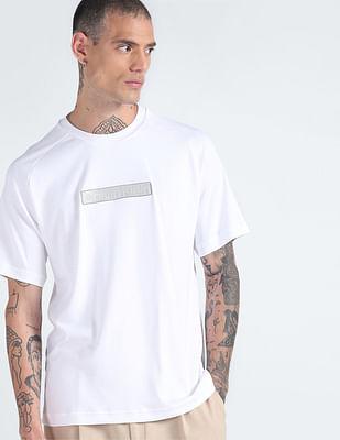 transitional cotton 3d logo patch t-shirt