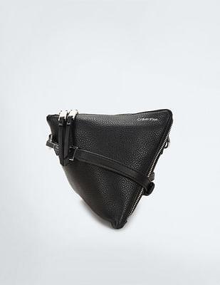 detachable strap triangle crossover bag