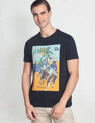 graphic print slim fit t-shirt