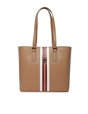 brand stripe jaden plus tote bag