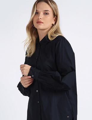 solid lace feminine shirt