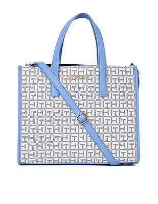 square monogram print jocelyn shopper bag