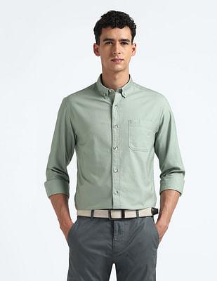 slim fit pure cotton shirt