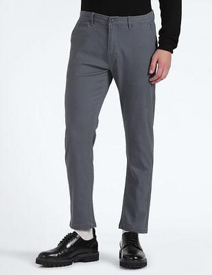 slash slim tapered fit trousers