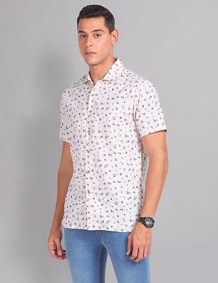 modern slim fit floral indie shirt