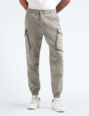 relaxed twill cargo trousers