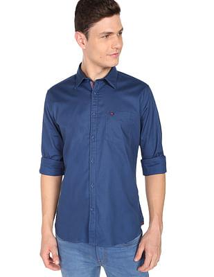 premium oxford stretch casual shirt