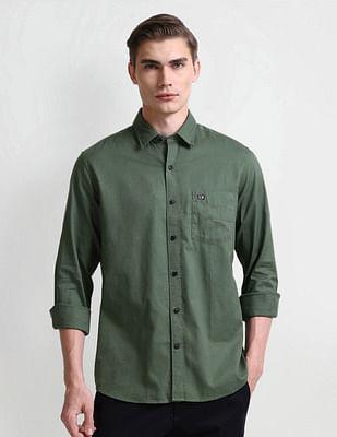 manhattan slim fit dobby shirt