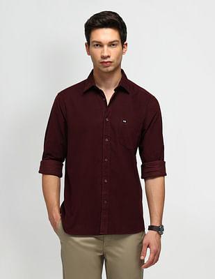 tailored fit corduroy shirt