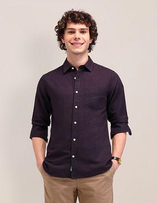 poplin tailored fit shirt