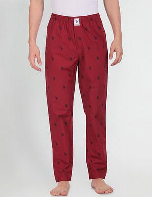 signature logo print cotton lounge pants - pack of 1