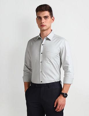 manhattan slim fit cotton shirt