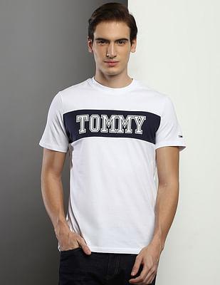 colour block slim fit t-shirt