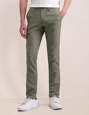 denver slim fit dobby trousers