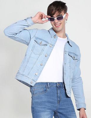 washed denim jacket