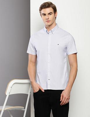 flex mini print slim fit shirt