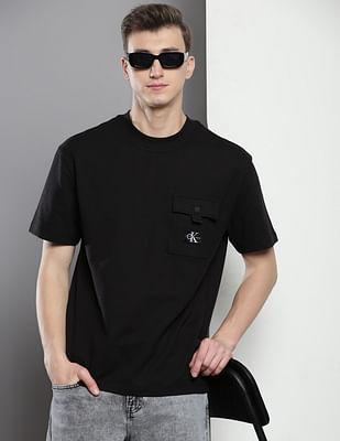 relaxed fit textured t-shirt