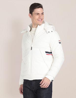 detachable hood puffer jacket