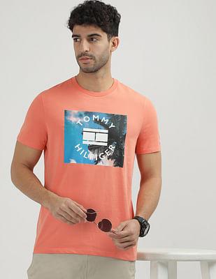 beach break print cotton t-shirt