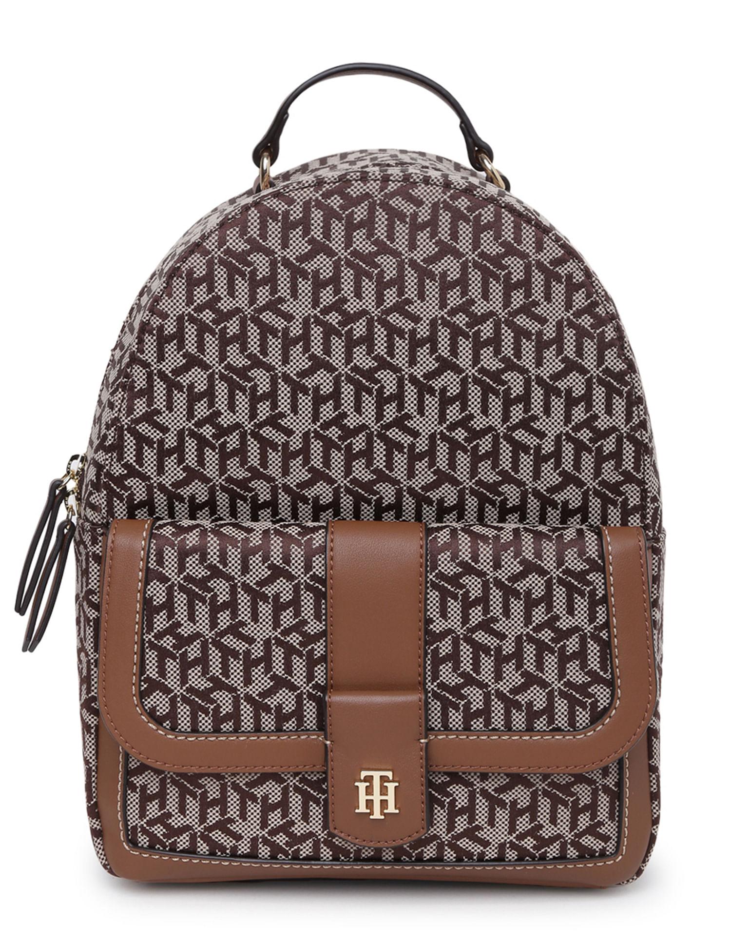 jacquard monogram backpack