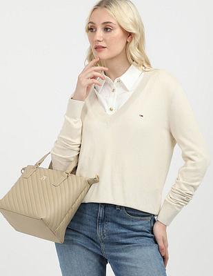 essential v neck sweater