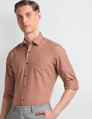 graph check cotton shirt