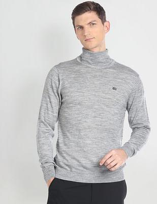 turtleneck acrylic wool sweater