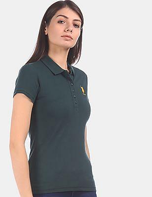 short sleeve pique polo shirt