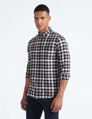 pure cotton check shirt