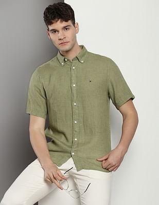 solid linen shirt