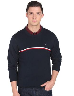 crew neck solid  sweater