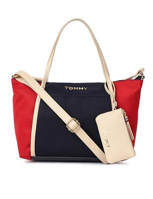 colour block anastasia tote bag