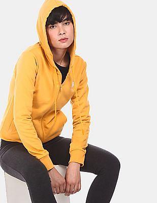 hooded solid sweatshirt